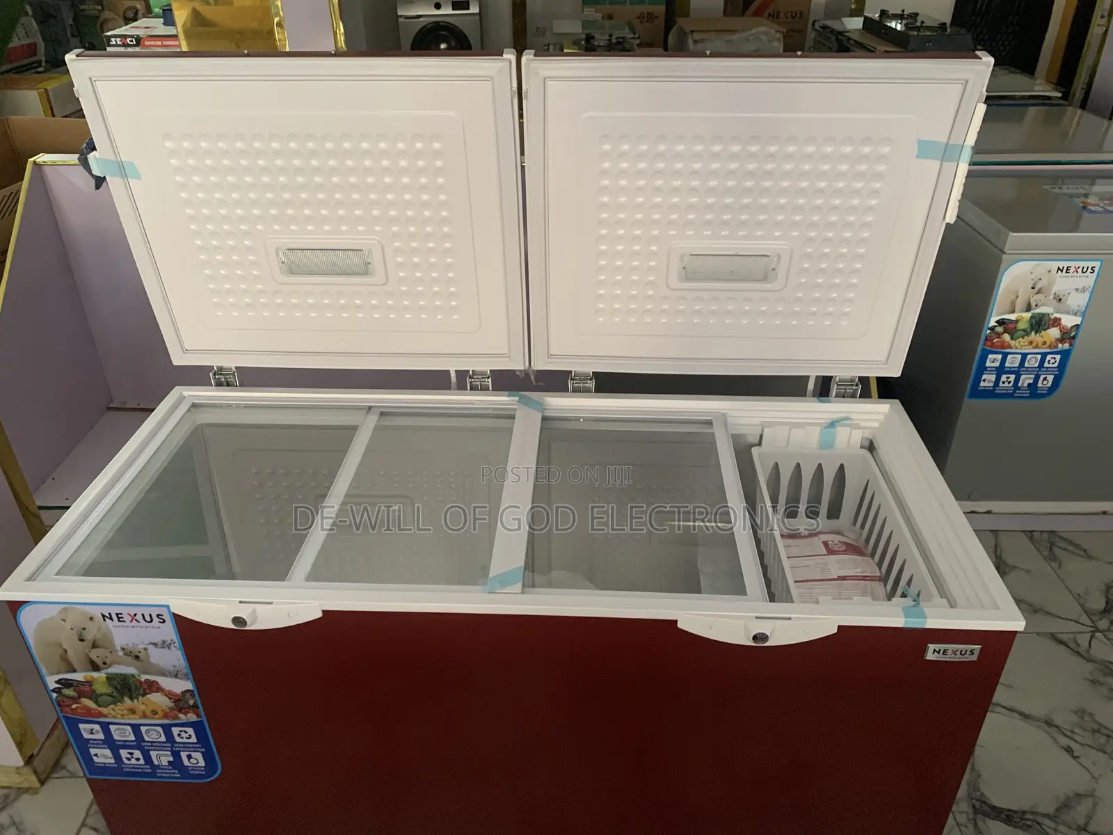 Nexus Double Door Chest Freezer