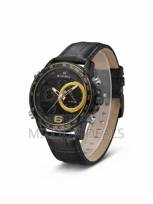 Leather Strap Classic Men Wrist Watch