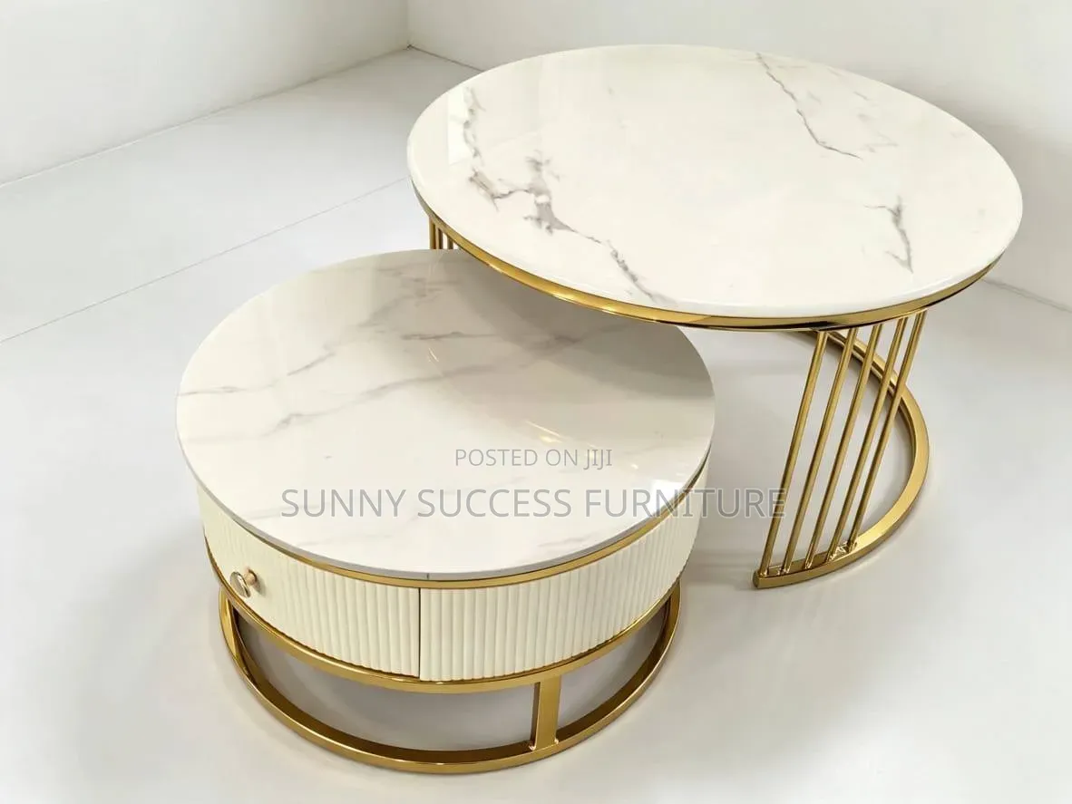 Marble Nesting Center Table Set