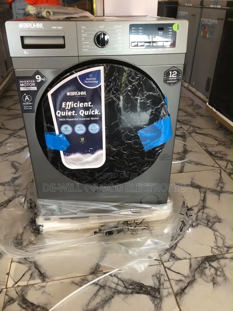 Bruhm Washing Machine Front Loader 9kg