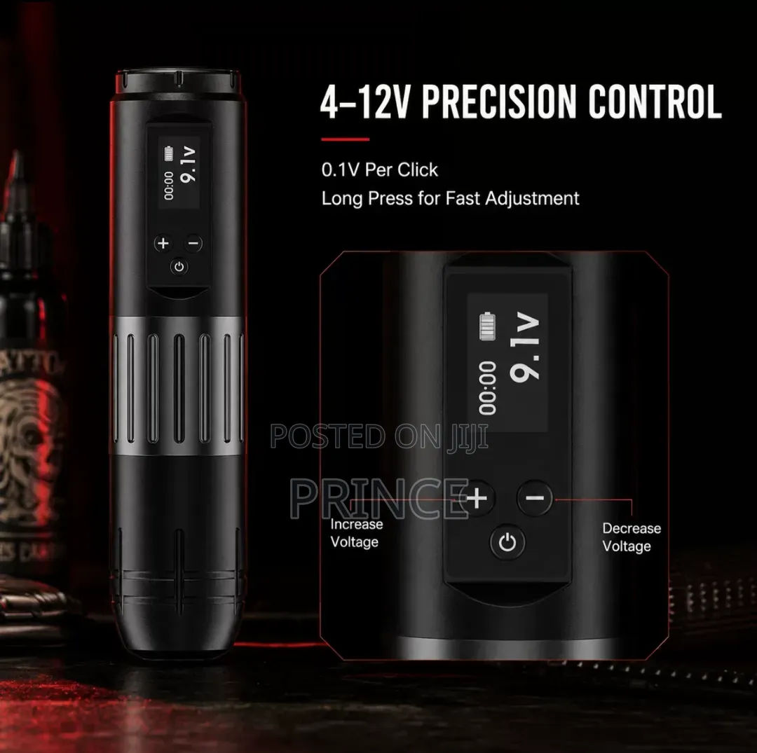 Professional Wireless Tattoo Machine Kit (Tuffking Case + Inks)