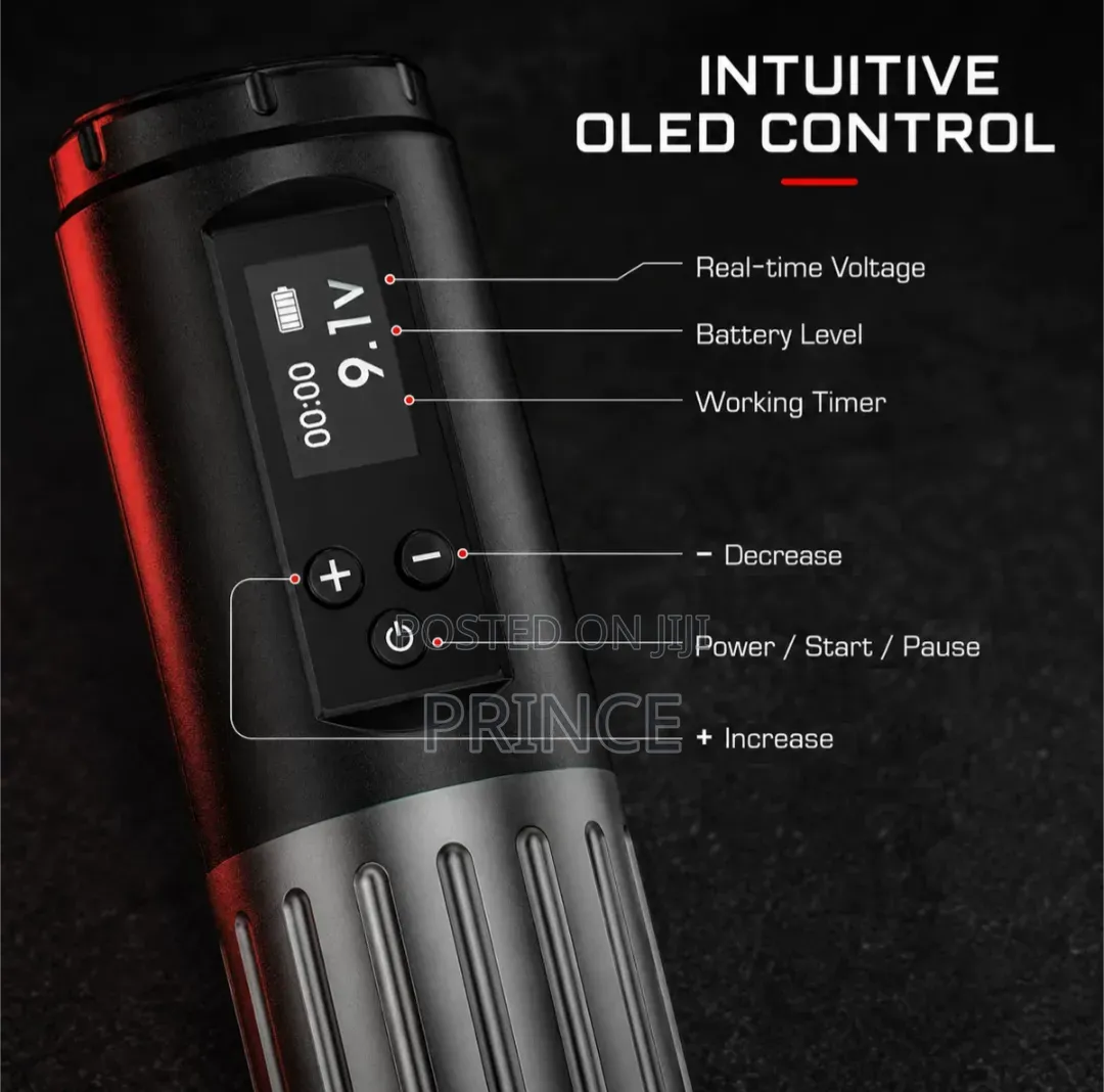 Professional Wireless Tattoo Machine Kit (Tuffking Case + Inks)