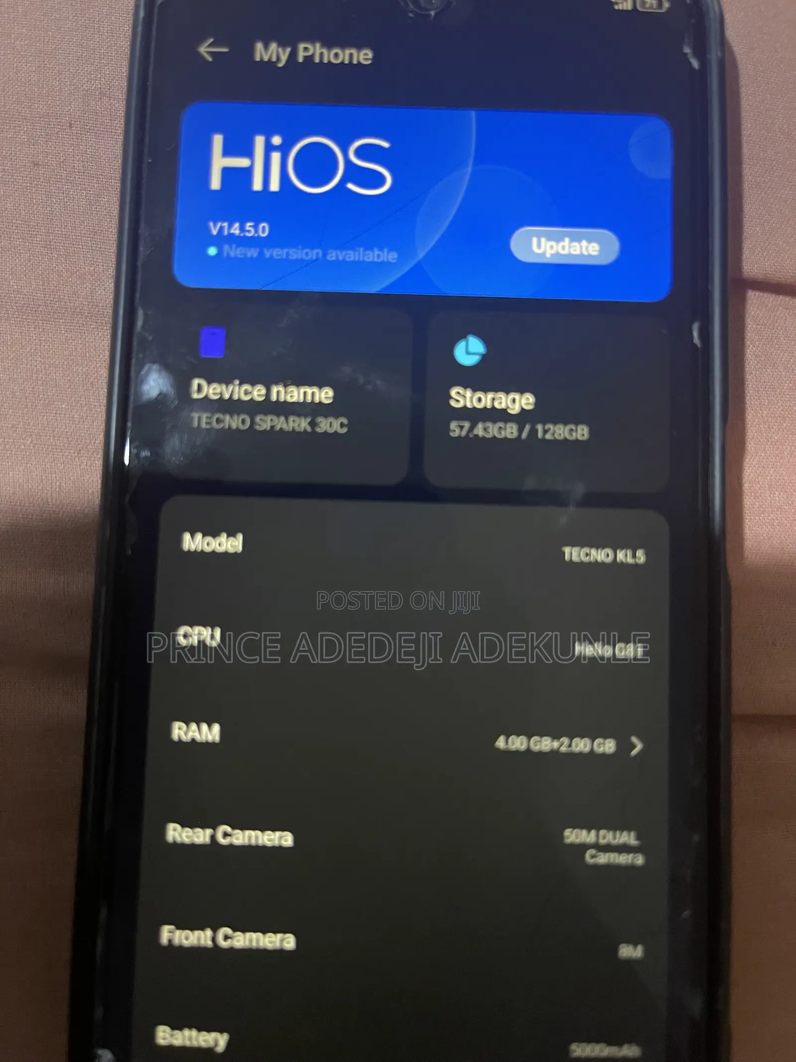 Tecno Spark 30C 128 GB