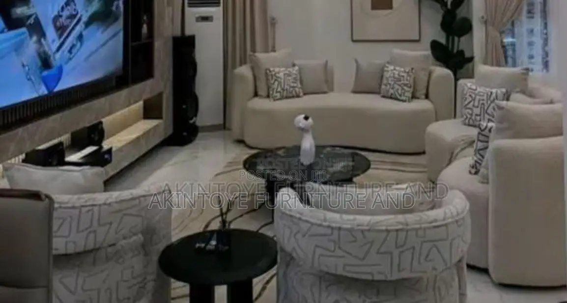 Seven Sitters With Center Table and 2 Sides Stools
