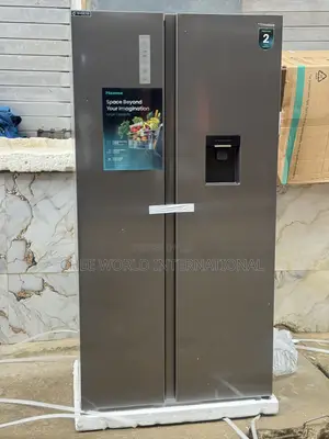 Original Hisense Inverter Side by Side Refrigerator + Water Dispenser