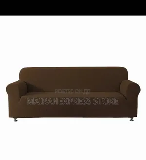 Stretchy Sofa Slipcover Featuring a Subtle Textured Leaf Pattern 2st7
