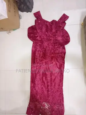 Wine Lace Gown