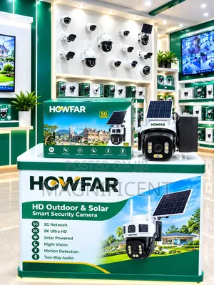 HOWFAR Outdoor Solar 5G Network PTZ Security Camera – 8MP