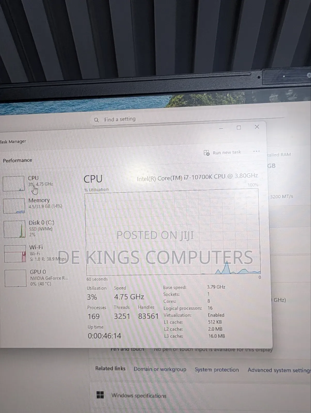 Laptop Sager NP9877 32GB Intel Core i7 SSD 512GB