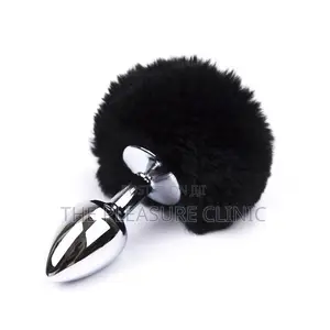 Butt Plug With Rabbit Fur