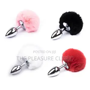 Butt Plug With Rabbit Fur