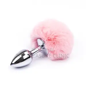 Butt Plug With Rabbit Fur