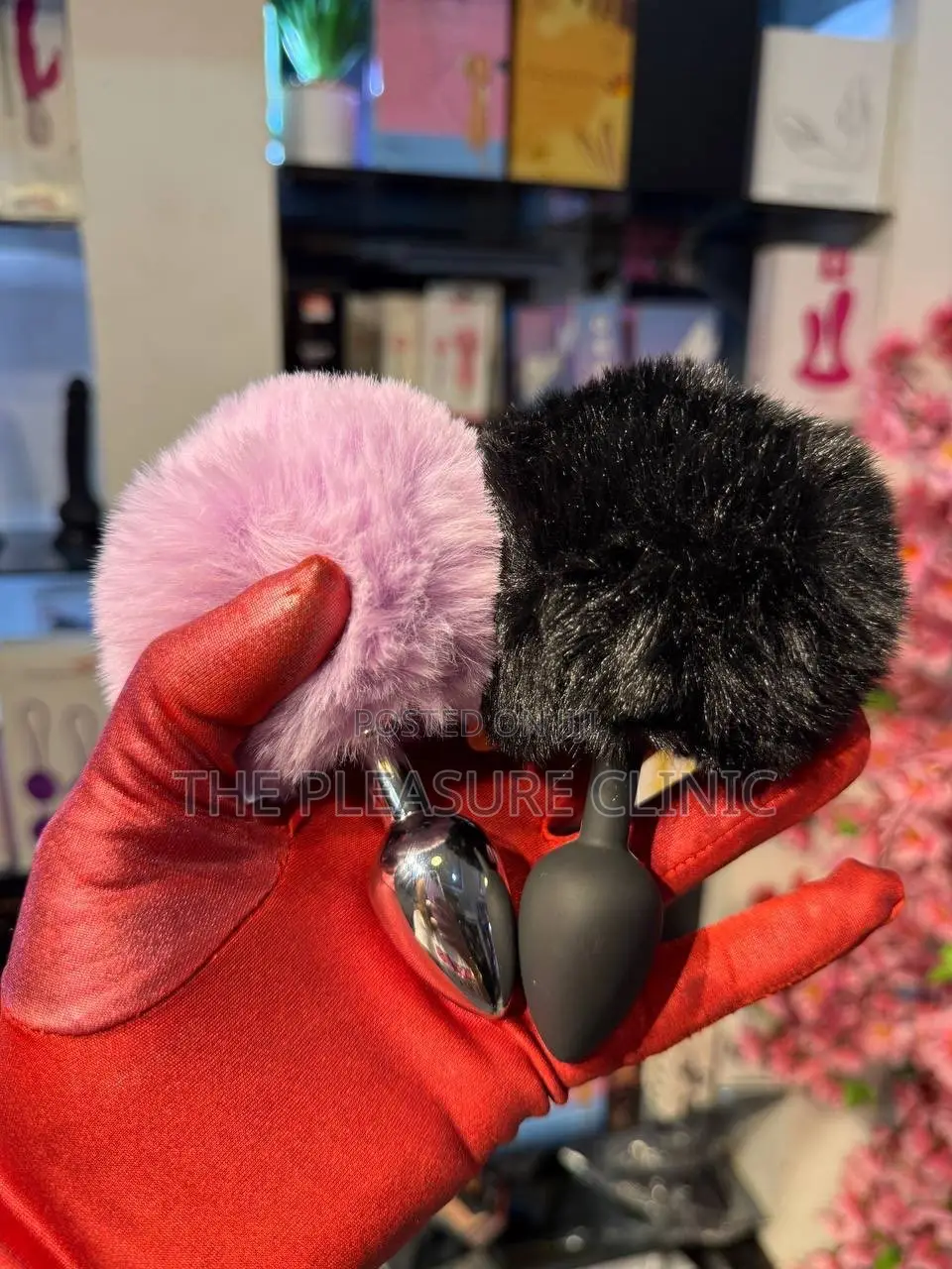 Butt Plug With Rabbit Fur
