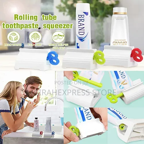 2pcs Easy Squeeze Toothpaste Holder Roller