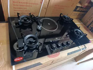 High Quality Flip Up 4 Burners Gas and 1 Electric Cooker With Timer.