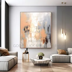 Yellow and Grey Abstract