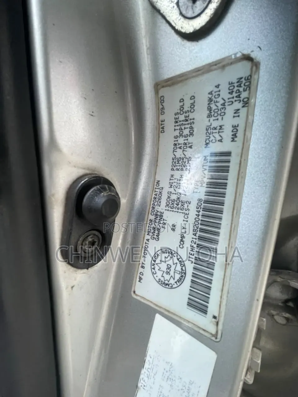 Toyota Highlander 2004 Silver