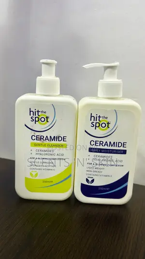 Hit the Spot Ceramide Gentle Cleanser and Ceramide Daily Moisturizer