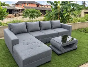 Standard Grey Couch and Center Table