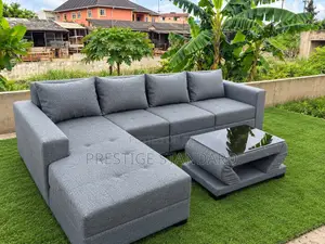 Standard Grey Couch and Center Table