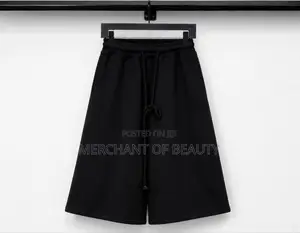Unisex Baggy Sweat Shorts - Oversized Wide Leg Jorts - Black Grey
