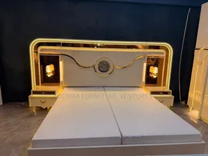 Turkey Luxurious Bed Set With Wardrobe and Dressing Mirror.