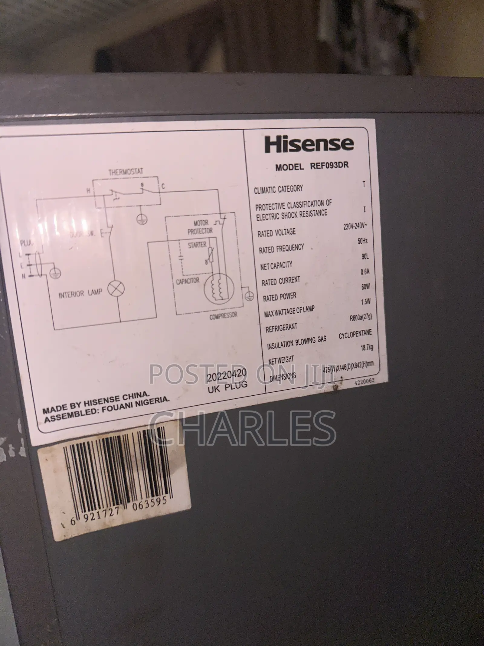 Hisense Refrigerator
