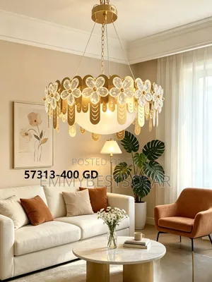 French Murano Glass Chandelier Light