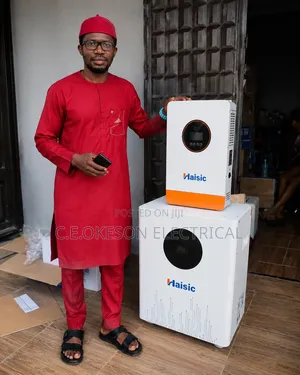 Haisic 8kwh 24v and 4kva Hybrid Inverter
