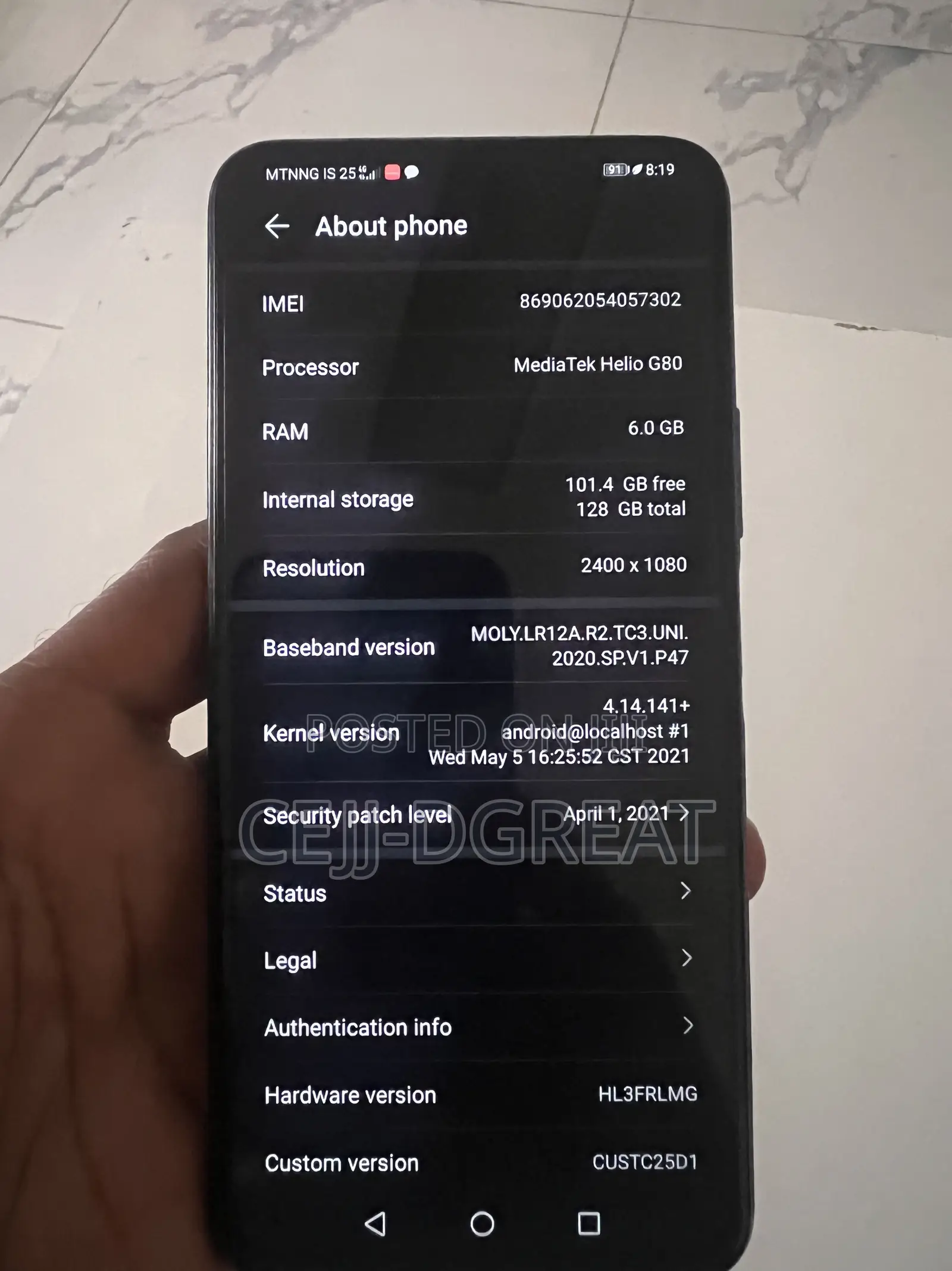 Huawei Y9a 128 GB Black