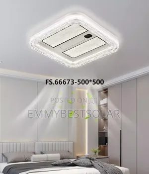 Modern Bladeless Fan Chandelier Light