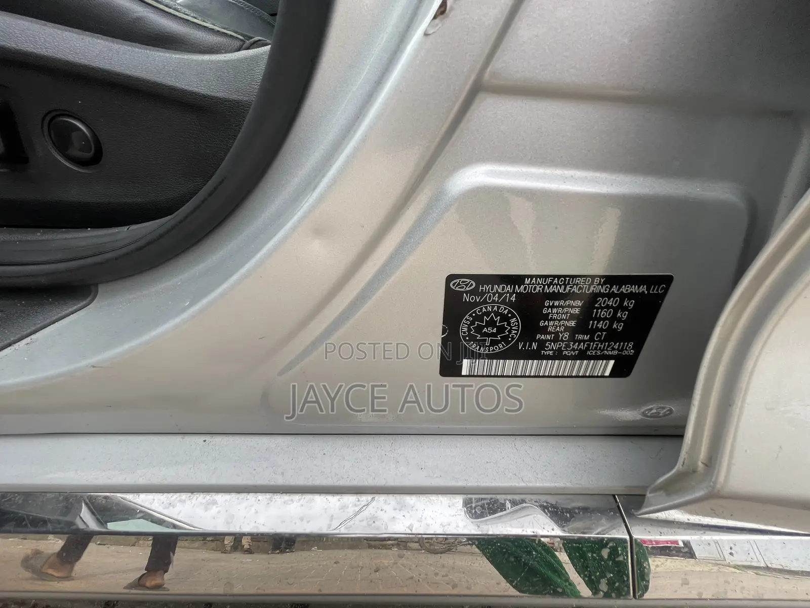 Hyundai Sonata 2014 Silver