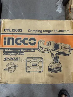 INGCO P20S Cordless Hydraulic Crimping Tool – CTLI2002