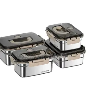 5pcs Stainless Steel Food Box