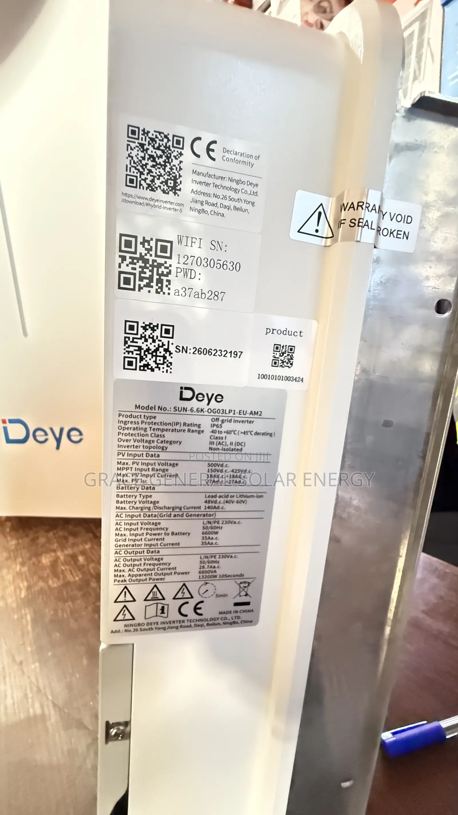 6.6kva Deye Inverter