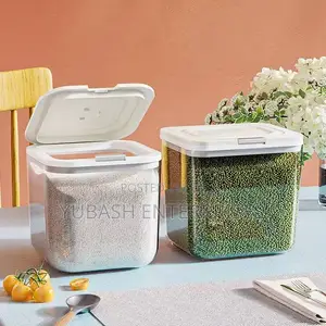 8L Pop-Up Acrylic Rice Bin.