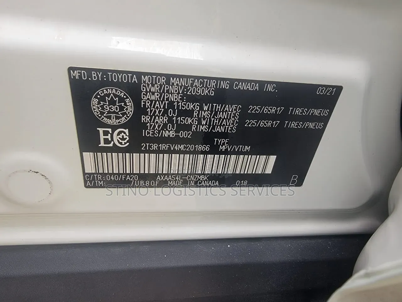Toyota RAV4 2021 White