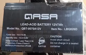 QASA Lead Acid Battery 12v 7ah-Lbq026d