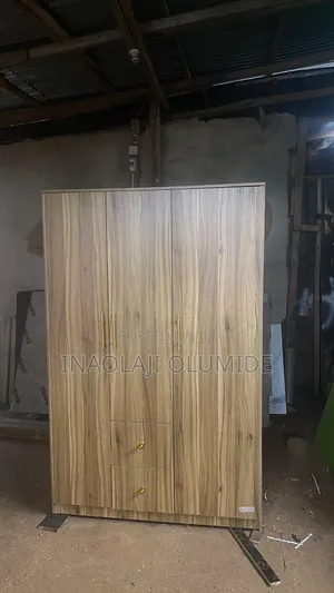 3 Doors HDF Wardrobe With 2 Drawers