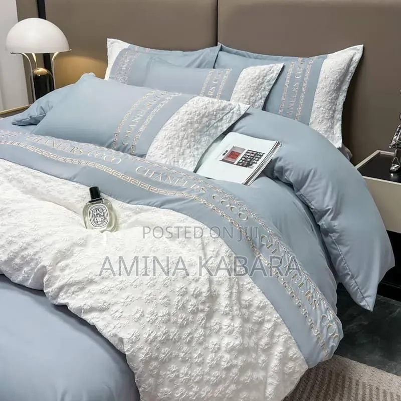 Chanel Coco 6x6 Duvet Set 4pcs - Bedsheet Pillowcases