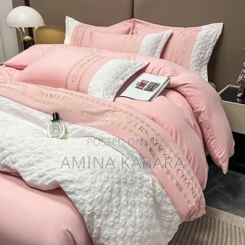 Chanel Coco 6x6 Duvet Set 4pcs - Bedsheet Pillowcases