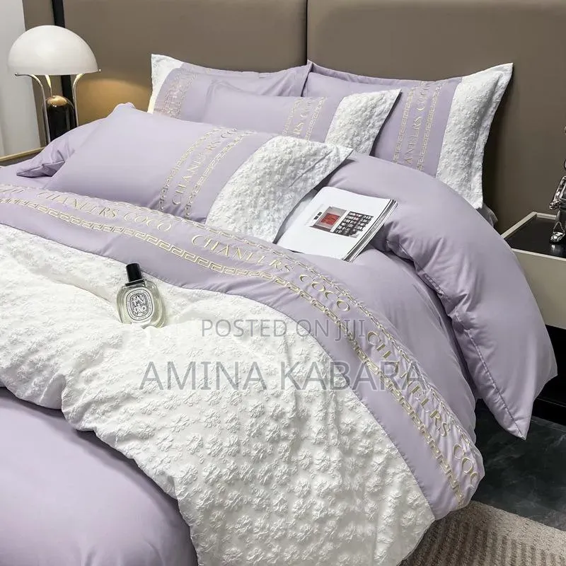 Chanel Coco 6x6 Duvet Set 4pcs - Bedsheet Pillowcases