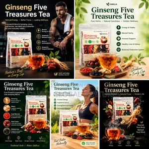 GINSENG FIVE TREASURE TEA ( Boost Your Physical Stamina)