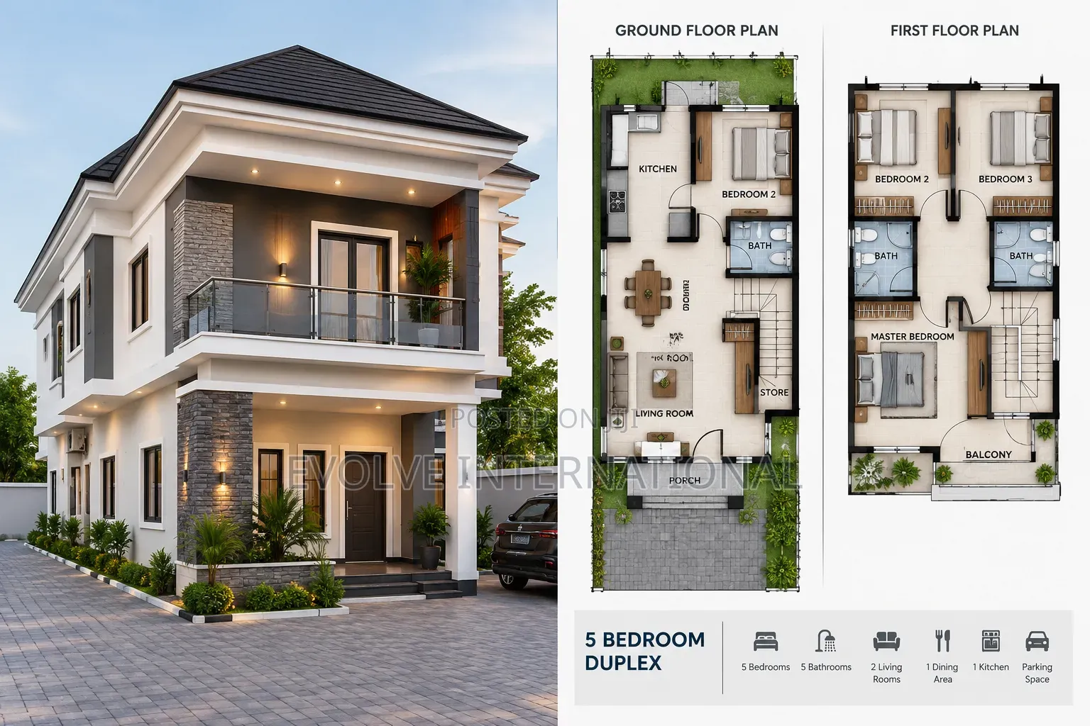 Modern Building Architectural Drawings