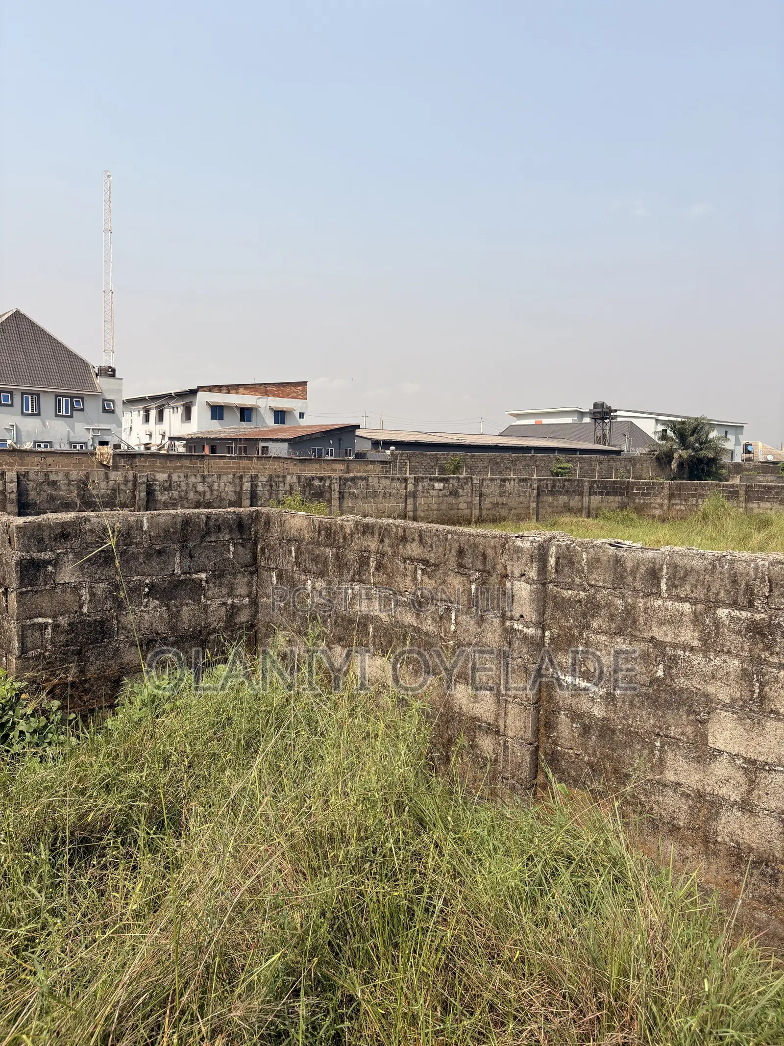 A Full Plot of Land With a Building Plan on It