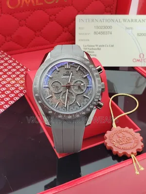 Omega Luxury Men Rubber Wrist Watch