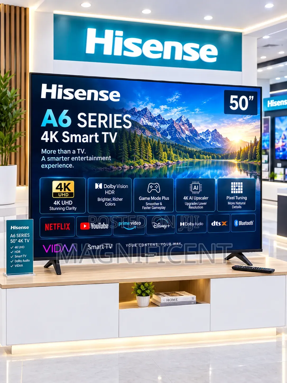 Hisense A6 Series 50′′ Smart TV – VIDAA