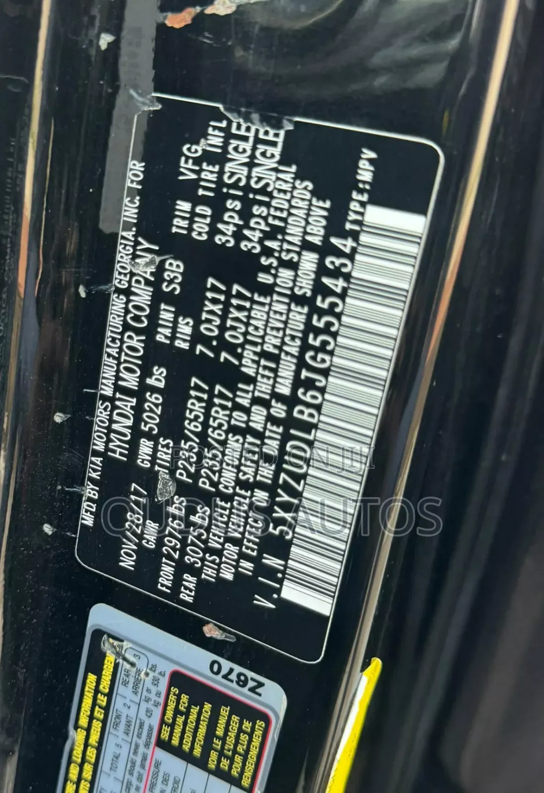 Hyundai Santa Fe 2018 Black