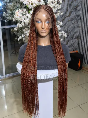30" 13x6 Glueless Frontal Braided Wig