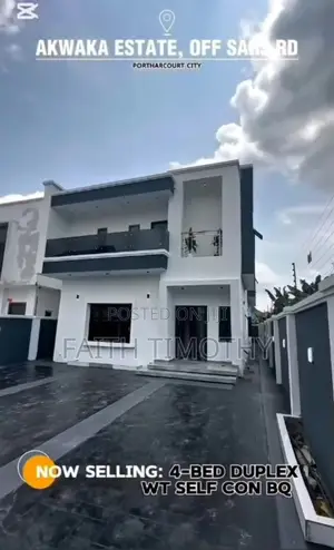 4bdrm Duplex in Akwaka, New Layout for sale